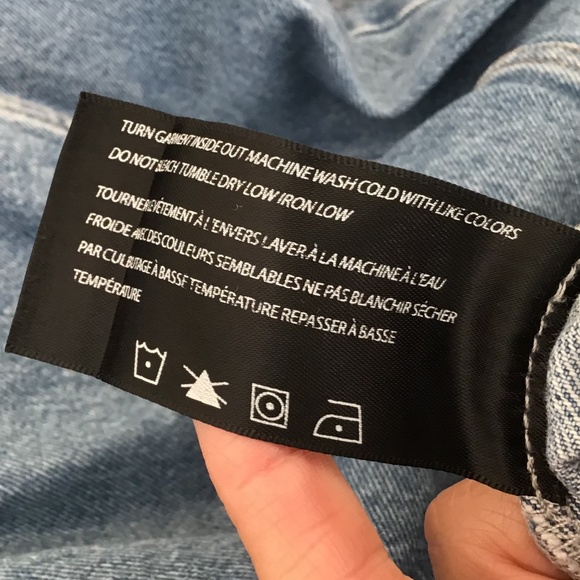 Blank NYC Oversized Denim Jacket Size Large NWT - Picture 5 of 6